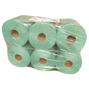 Green Dairy Wiper Centrefeed Rolls – 6 per pack