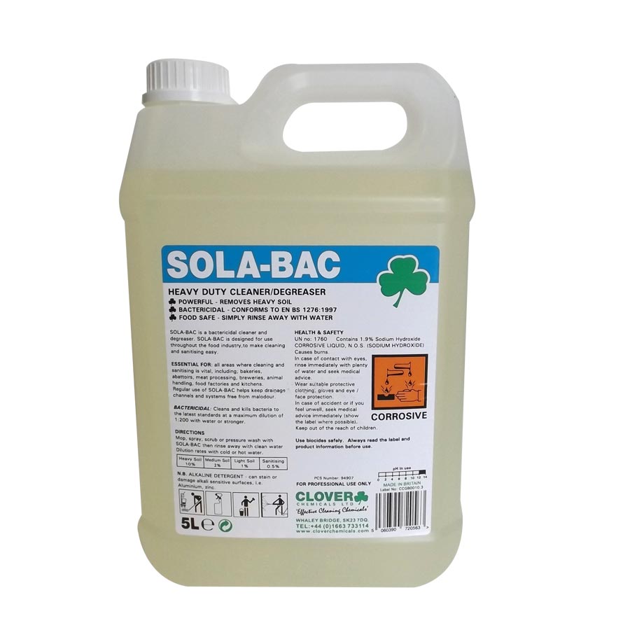 Floor Degreaser Sola Bac (Food Grade) – 5 Litre